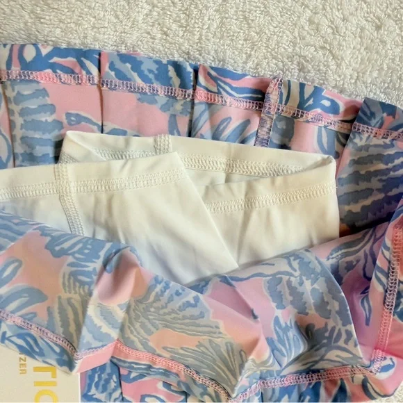 Lilly Pulitzer Pink and Blue Floral Skirt - Picture 4 of 5